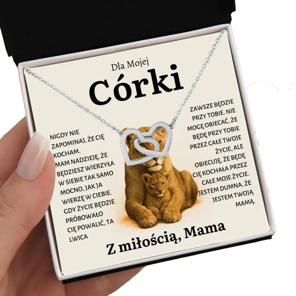 PL-10i Prezent dla córki – naszyjnik z zawieszką Serca od mamy