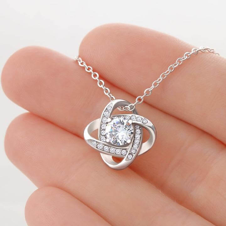 PL-3K  Prezent dla córki – Naszyjnik Love Knot od taty BLK