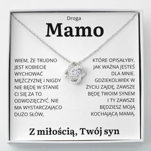 PL-5K Prezent dla mamy – naszyjnik „Love Knot” od syna
