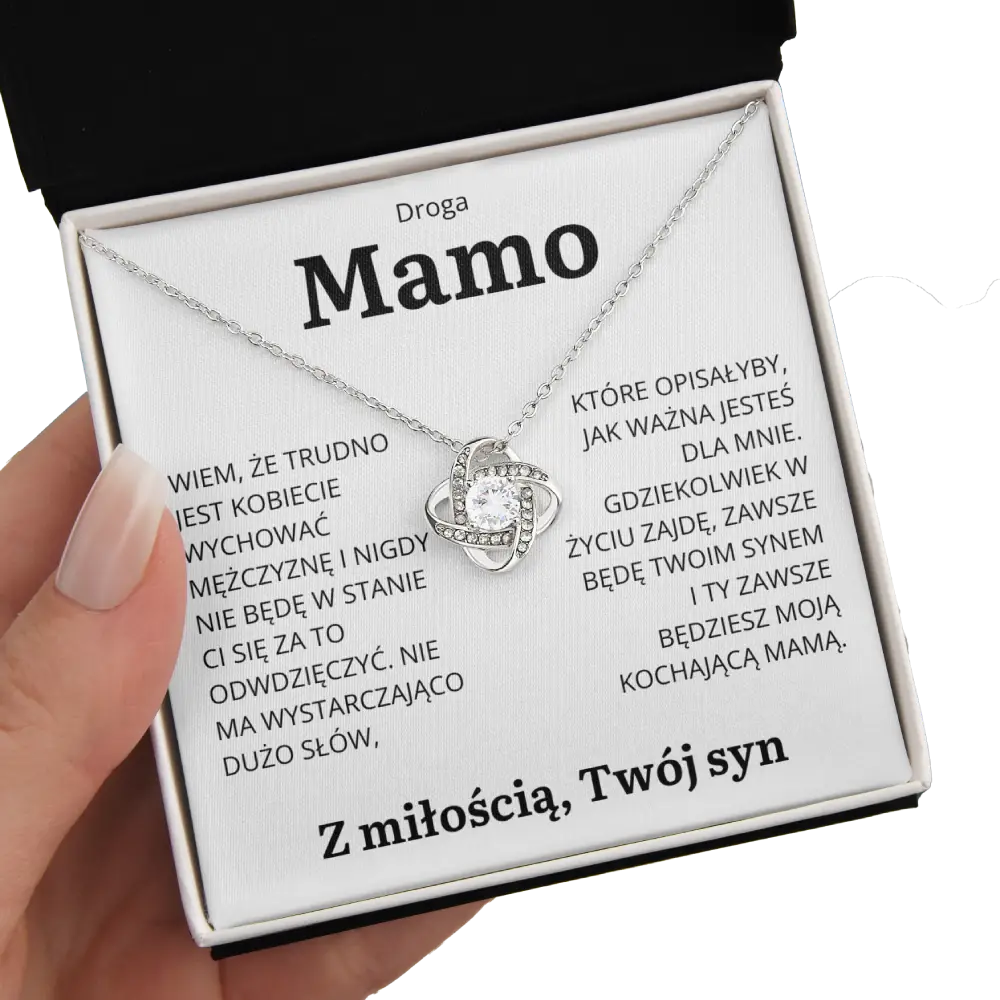 PL-5K Prezent dla mamy – naszyjnik „Love Knot” od syna